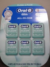 Oral-B Glide All-In-One Mint Flavor Dental Floss, 44 m, 6 pk. 288.7 Yards 