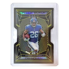 PANINI NFL Card OBSIDIAN DIE-CUT SAQUON BARKLEY GIANTS 02/10 #PB-16 Used IT1