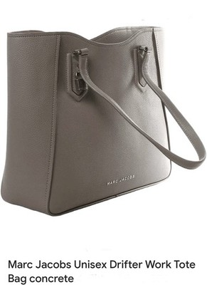 NWT Marc Jacobs Drifter Work Tote Concrete Pebbled Leather  MSRP $495