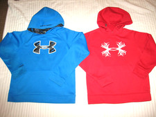 Lot Of 2 Under Armour Storm Pullover Hoodies  Youth Size  YSM - YLG