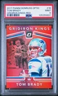 2017 PANINI DONRUSS OPTIC GRIDIRON KINGS RED #16 TOM BRADY 75/99 PSA 9