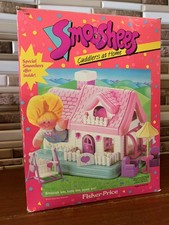 1988 Fisher Price Smooshees Cuddlers At Home Doll House BOX w/ extras