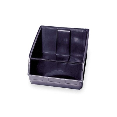 QUANTUM STORAGE SYSTEMS QMS743BR Shelf Bin,Black,Polypropylene,11 7/8 in 1UNJ4