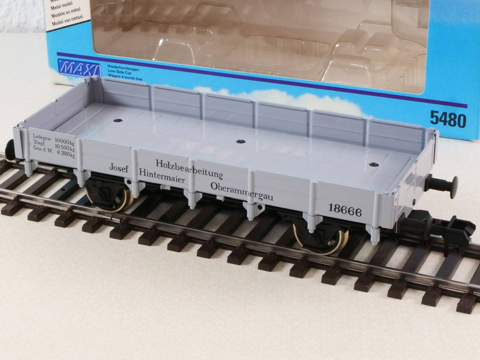 Märklin 5480 Maxi Freight Car Hintermaier Oberammergau Mint! w/ OVP