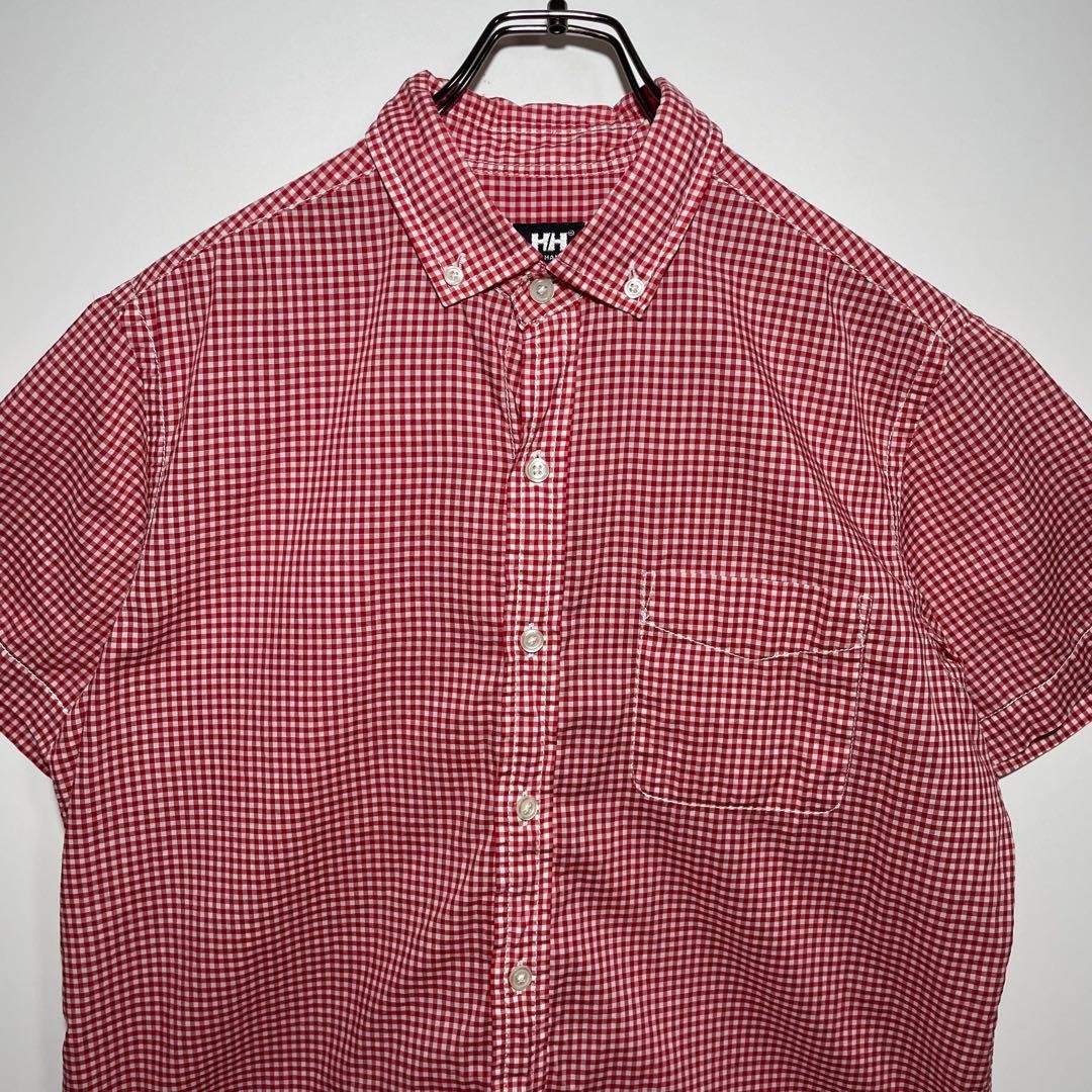 Helly Hansen Check Shirt Size M Bd Old Clothes Women Rare Band Animation Model L