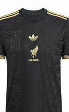 adidas Mexico De Oro National Team Soccer Jersey Black/Gold Men’s M