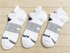3 Pairs Women's Bombas Running Ankle honeycomb Socks Size Medium