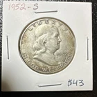 1952-S Franklin Half Dollar San Francisco 50C Silver Circulated  US Coin