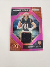 Jermaine Burton 2024 Panini Prizm - Rookie Gear Pink Prizm #RG-JBN (MEM, RC)