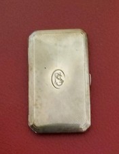 Antikes 800 Silber Jugendstil / Art Deco Zigarettenetui um 1924  (83x48mm)