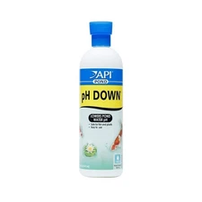API POND pH DOWN Pond Water pH Reducing Solution 16-Ounce Bottle, White, Mode...