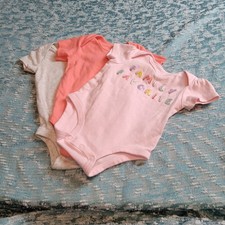 Carter's Just One You Honest Baby Bodysuit Lot 3 Pack 3M Infant Girl Shirt Set