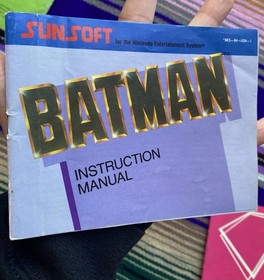 &iexcl;Lote de folleto de instrucciones y p&oacute;ster manual vintage de Nintendo NES! IronSword Batman