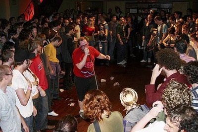 Music composer performer Dan Deacon performs during CMJ Music Mara- Old Photo 2