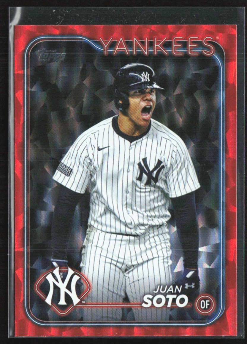 Juan Soto 2024 Topps Update Orange Foil /299 #US1 New York Yankees