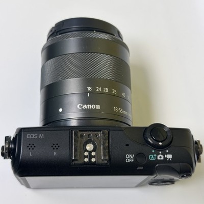 Canon EOS M Black 18.0MP Mirrorless Digital Camera with 18-55mm Lens 95% New
