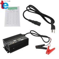 For Lithium LiFePO4 Deep Cycle Rechargeable Batteries Smart Battery Charger