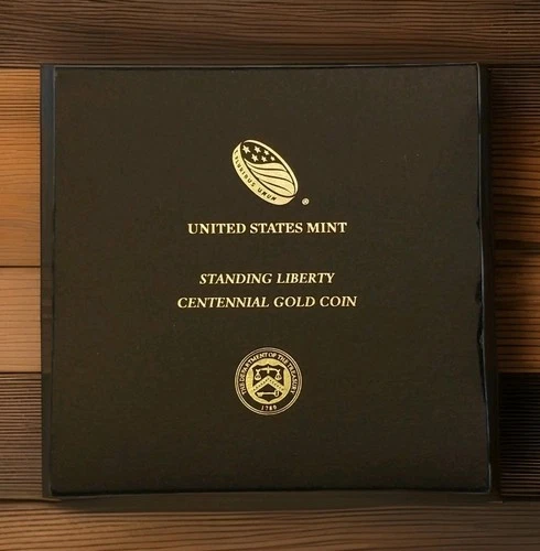 US MINT CENTENNIAL GOLD STANDING LIBERTY 2016 25¢ QUARTER Box And COA *NO Coin*