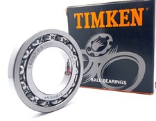 TIMKEN 16007 DEEP GROOVE BALL BEARING, OPEN TYPE, NO SEALS 35x62x9mm