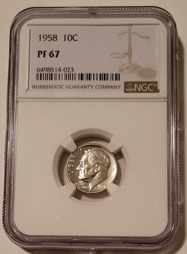 1958 Roosevelt Dime Proof PF67 NGC