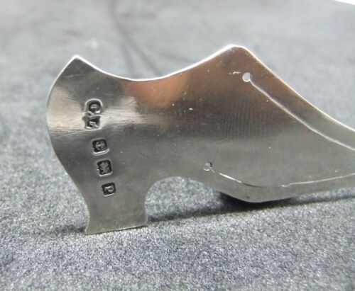 Novità 925 Sterling Argento Massiccio Scarpa Tacco Alto Segnalibro G Loveridge B'Ham 1939 - Foto 3 di 7