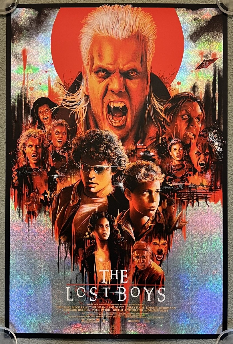 The Lost Boys Corey Haim Feldman Art Foil Print Poster Horror