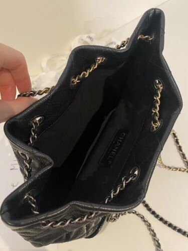 Chanel Gabrielle Backpack Small (Goatskin & Patent leather) - Picture 9 of 23