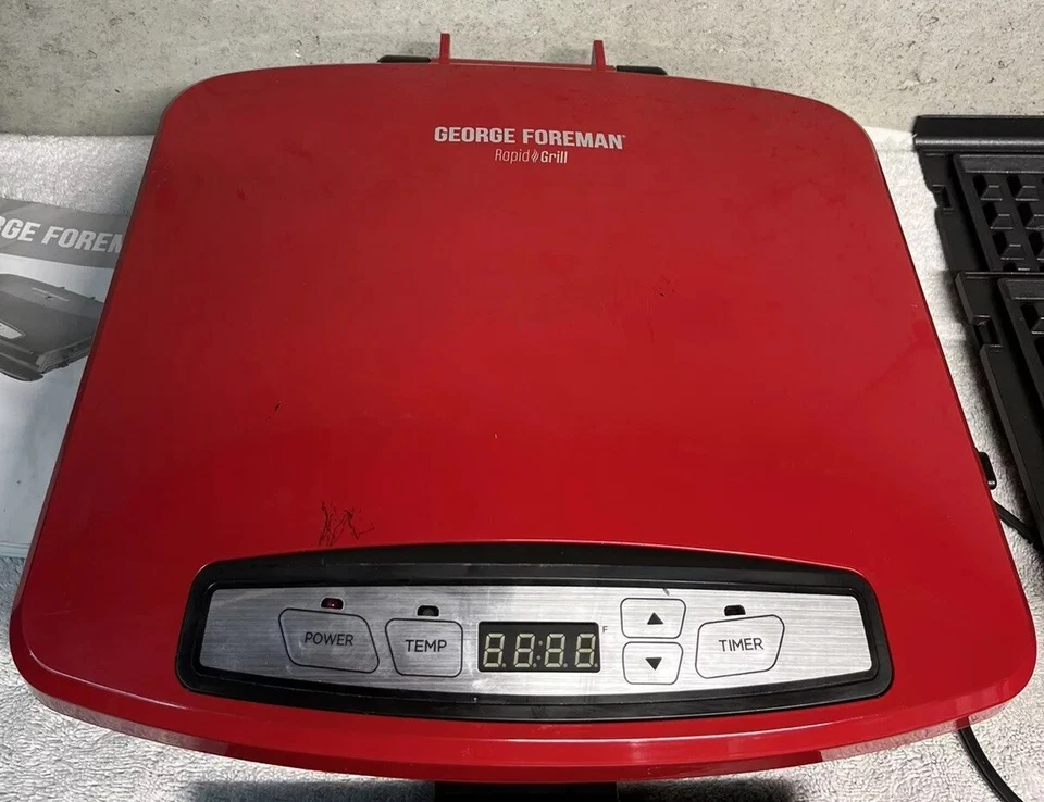 George Foreman Rapid Grill Series 6-Serving Electric Grill with 5 Metal Plates - Image 2 of 4