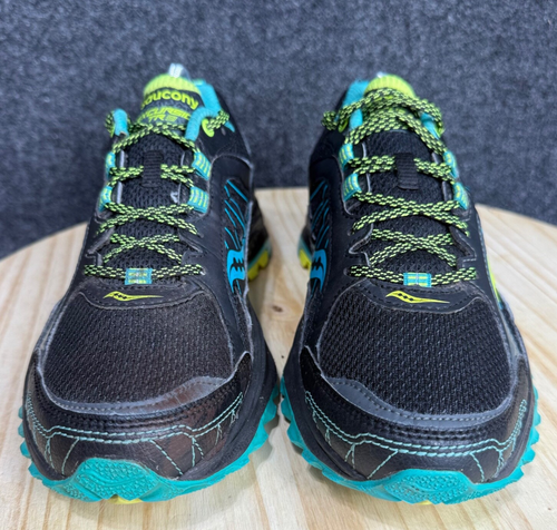 Saucony Excursion TR 9 Running Shoes Womens 9.5 Blk/ Blue Sneakers Trail Hiking - Imagen 2 de 10