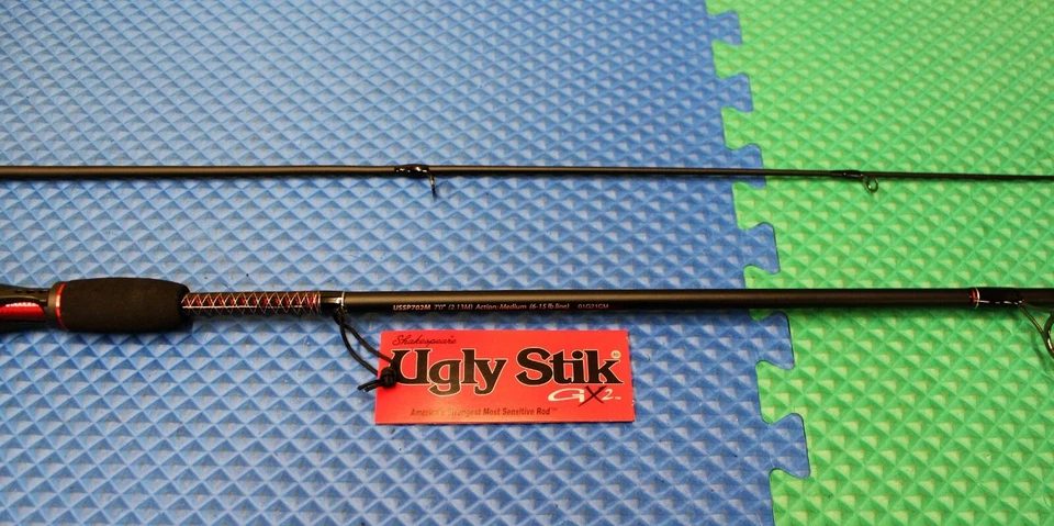 Удилище спиннинговое Shakespeare Ugly Stik GX2 7 футов 0 дюймов среднее 2 шт. USSP702M 1264735 - Изображение 3 из 4