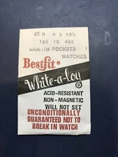 BESTFIT Mainspring 65R for Bulova 17M, 17AB + Unitas & other Pocket Watches - al