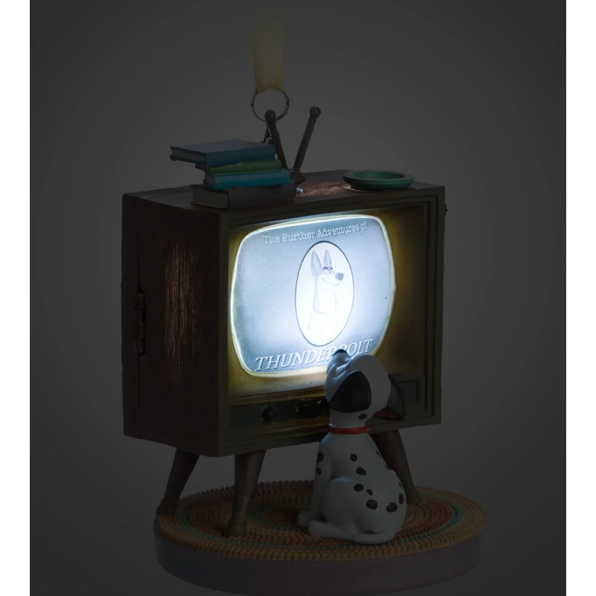 現品発送！101匹わんちゃん☆ライトアップ＆サウンド☆Ornament 2022 101 Dalmatians TV Disney Light Up & Sound Sketchbook Living