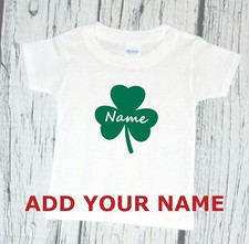 Kids Custom Shamrock Shirt - St. Patrick  s Day Tee - Personalized Irish Shirt