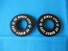 SE Racing BMX Bicycle Grip SE Bikes Life Donuts in Black - New