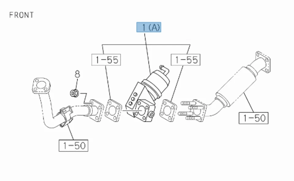 Exhaust Brake Unit + Gaskets For Isuzu NQR NRR NPR NPR-HD 4HK1 5.2L 07-25 - Image 2 of 4