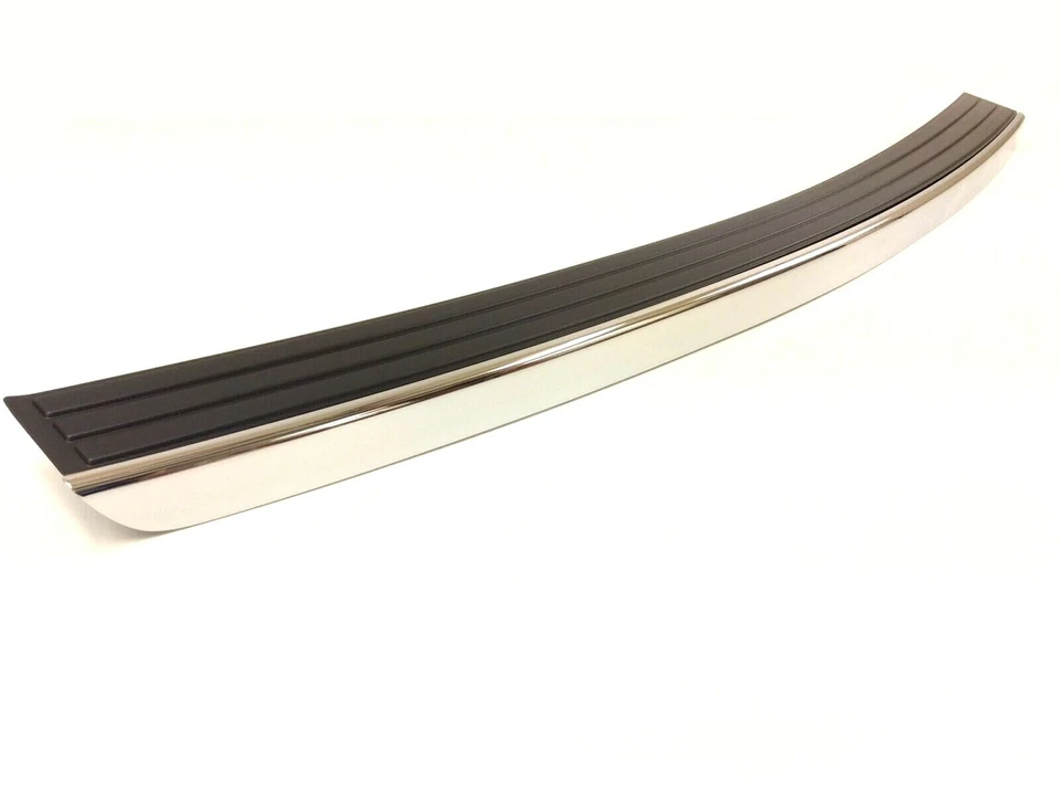 Parachoques trasero Jeep Compass Patriot 2011-2017 negro moldura cromada Foto 2 de 4