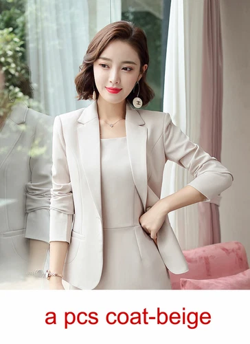 Women Casual Office Wear Suit Business Uniform Blazer Dress Work 2 Piece Sets - Picture 11 of 54