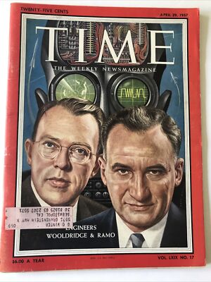 Time Magazine- April 29, 1957- Engineers Wooldridge & Ramo- Vintage