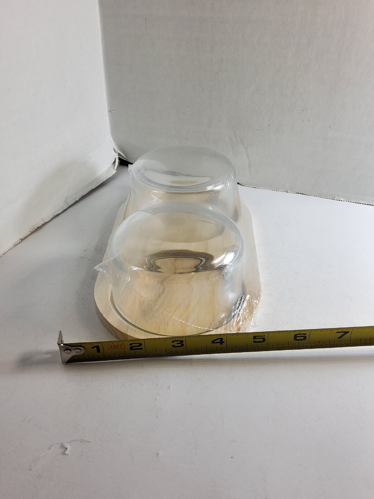 Target HORIZON Cloche Board Tray with 2 Glass Dome Lids eBay