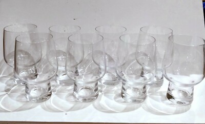 8x ALESSI for DELTA AIRLINES Cordial Short Stem Glasses Wine 8oz Glass Set of 8