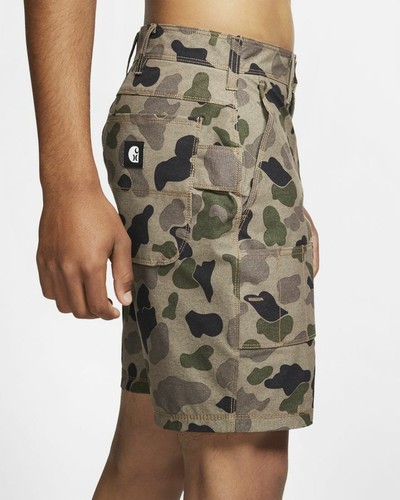 Mens Hurley X Carhartt Camo Work Shorts 