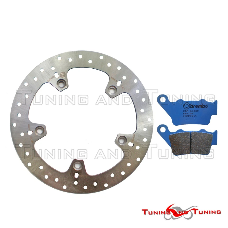 Disque frein arriere+plaquettes CC BREMBO POUR BMW F 800 ST 2006-2007-2008>2012 - Photo 1/1