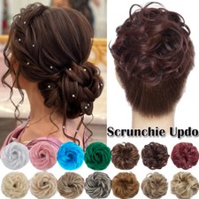 LARGE Messy Bun Hair Piece Scrunchie Ladies Updo Wrap Hair Extensions As Human