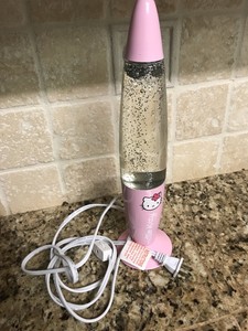 girls glitter lamp