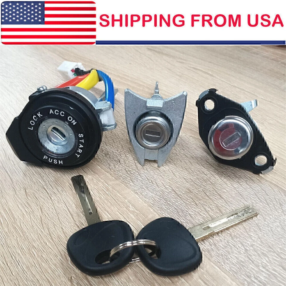 Ignition Switch Front Left Door Lock Barrel for 2009-2014 Hyundai Sonata* Foto 2 de 4