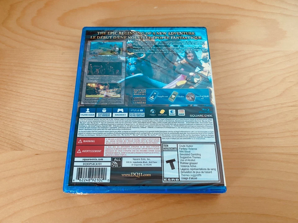 Dragon Quest XI: Echoes of an Elusive Age Edition of Light (PS4) BRAND NEW - Image 2 of 2