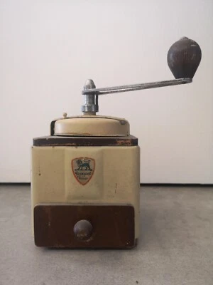 Moulin café vintage Peugeot Frères beige et marron - Photo 1/4
