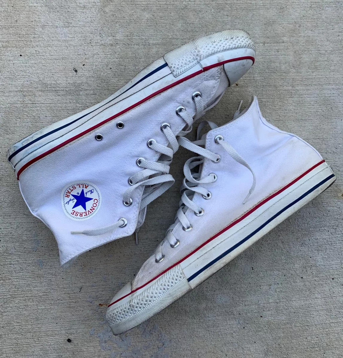 Vintage Converse All Star Chuck Taylor one High Top USA 11 cream 70s 80s | eBay