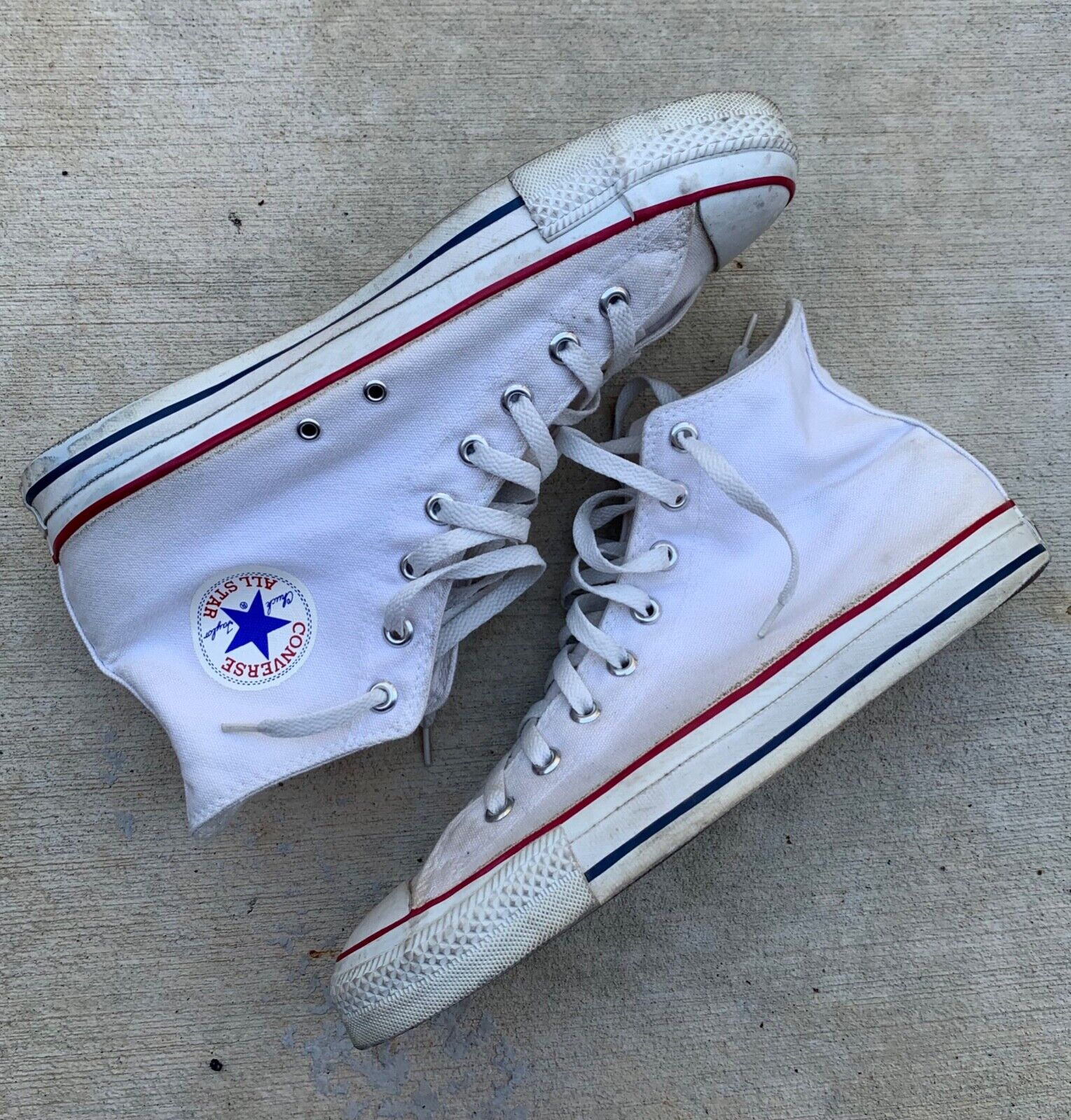 all star converse original old school vintage made in USA 70's White 2