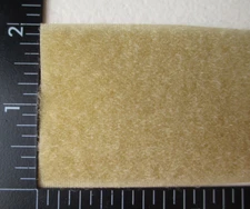 2" Wide Beige ** LOOP SIDE ONLY ** Soft Side SEW ON Material - Sold By The YARD